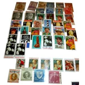 Vintage US Stamp Collection Lot Commemorative Airmail Historical 100+‎ Pcs